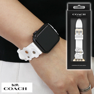 COACH Coach 14700054 Apple Watch Apple watch 8 7 6 se 5 4 3 2 1 38mm 40mm 41mm belt band silicon Raver flower 