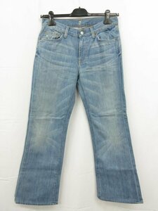  прекрасный товар [ Seven For All Mankind 7 For All Mankind] повреждение обработка semi flair Denim брюки ( мужской ) 30 индиго USA производства #29MPA0235