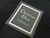 超美品 【クリスチャンディオールムッシュ Christian Dior MONSIEUR】 1ボタン 黒無地 3ピーススーツ (メンズ) sizeAB7 ブラック■27HR3340_画像10