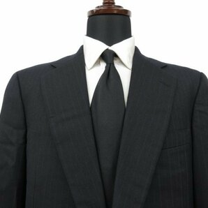 【ブルックスブラザーズ Brooks Brothers】 ウール 濃紺 2ボタン 2パンツ スーツ (メンズ) sizeAB6 ネイビー ストライプ柄 ■28RMS7807の画像2