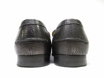 美品 【グッチ GUCCI】 リザードレザー 光沢感 コインローファー スリッポン 紳士靴 (メンズ) size40.5E 茶系～金系 ■18HT2412■_画像5