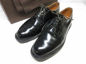 極美品 【チャーチ Church’s】 3都市 旧チャーチ シャノン SHANNON プレーントゥ シューズ 紳士靴 (メンズ) size70F ブラック ■18MZA4702