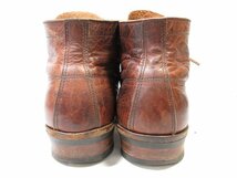 【ホワイツブーツ WHITE’S BOOTS】 コンビレザー レースアップブーツ ワークブーツ 紳士靴 (メンズ) size9D ブラウン系 ■18MZA4735■_画像8