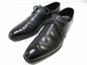 HH【クロケット&ジョーンズ CROCKETT&JONES】 ハンドグレード STANLEY スタンレー プレーントゥ シューズ 靴 (メンズ) 6.5E 黒 ■18MZA4742