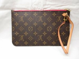 超美品 【ルイヴィトン LOUIS VUITTON】 モノグラム ネヴァーフル用ポーチ (レディース) ブラウン系 AR4127 仏製 ■7ME6442■