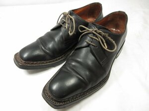 【サントーニ Santoni】 レザー 外羽根 ドレスシューズ 紳士靴 (メンズ) size6E ブラック ●18MZA3951●