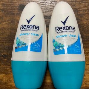 新品未使用 レクソナ Rexona 制汗 デオドラント クリーンシャワーｘ2本 制汗ロールオン 脇汗 ワキガ 多汗 夏場 送料込