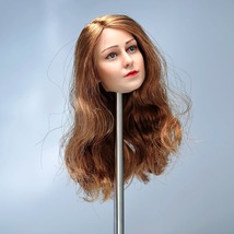 価格調整 汎用 1/6 交換 ヘッド アクションフィギュア 専用 外国人 女性 明るい髪 白人 金髪 ブロンズ 1/6 PVC 頭部 女性 モデル G304_画像3