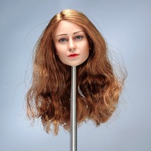 価格調整 汎用 1/6 交換 ヘッド アクションフィギュア 専用 外国人 女性 明るい髪 白人 金髪 ブロンズ 1/6 PVC 頭部 女性 モデル G304_画像5