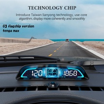 調整価格 汎用 社外 追加メーター G3 デジタルアラーム GPS 社外品 インテリジェント カー用品 ヘッドアップディスプレイ 電子機器 E852_画像1