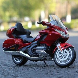 ★ 価格調整 バイク ミニカー 合金 1/12スケール Honda Gold Wing オートバイ 可動 ホンダ ゴールドウィング ダイキャス 赤 黒 G115 G152