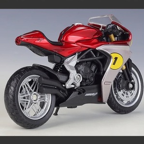 調整価格 完成品 バイク ミニカー 合金 1/18スケール MV AGUSTA Superveloce AGO オートバイ アグスタ スーパーヴェローチェ G056の画像5