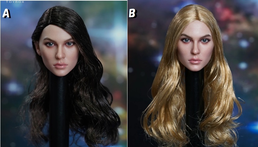 액션 피규어에서 선택할 수 있는 2가지 유형 범용 사용자 정의 교체 머리 1/6 여성 긴 머리 남미 금발 청동 곱슬 머리 12 inc PVC 얼굴 G079, 인형, 캐릭터 인형, 맞춤 인형, 다른 사람