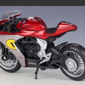 調整価格 完成品 バイク ミニカー 合金 1/18スケール MV AGUSTA Superveloce AGO オートバイ アグスタ スーパーヴェローチェ G056の画像3