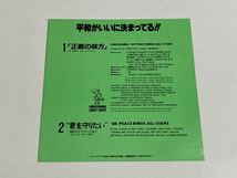 ハウンドドッグ EPレコード16・HIROSHIMA'89テーマソング正義の味方 真島昌利 いまみちともたか 岡村靖幸 久保田利伸 忌野清志郎 近藤敦_画像2