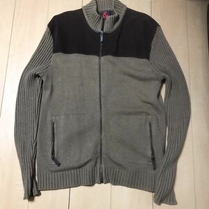 DOLCE&GABBANA Dolce & Gabbana knitted Zip sweater men's lady's Italy system super-beauty goods 