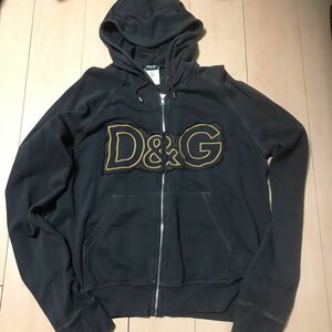 イタリア制 DOLCE&GABBANA ドルチェ&ガッバーナ ジップアップパーカー スエットユニセックス 未使用 