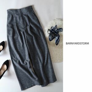 1.7万☆超美品☆2023AW☆バンヤードストーム BARNYARDSTORM☆洗える 圧縮ウールパンツ 0サイズ☆A-O 0520