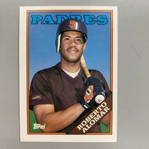 野球 MLBカード 1988　ROBERTO ALOMAR ロベルトアロマー 3枚　topps・donruss・SCORE_画像6