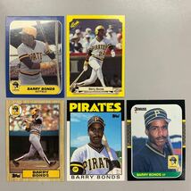 野球 MLBカード 1986・1987　BARRY BONDS バリーボンズ 5枚　topps・donruss・FLEER など_画像1