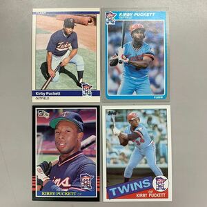 野球 MLBカード 1984・1985　KIRBY PUCKETT カービーパケット 4枚　topps・donruss・FLEER