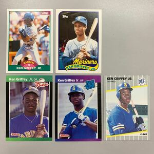 野球 MLBカード 1988・1989　KEN GRIFFEY Jr. ケングリフィージュニア 5枚　topps・donruss・FLEER・SCORE