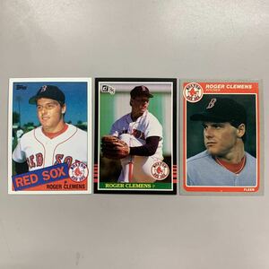 野球 MLBカード 1984・1985　ROGER CLEMENS ロジャークレメンス 3枚　topps・donruss・FLEER