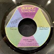 【EP】Four Tees - One More Chance / Funky Duck 1970年USオリジナル Kent K 4530_画像2