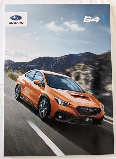 WRX S4 (5BA-VBH) 車体カタログ 2022.11 WAX S4 古本・即決・送料無料 管理№ 6691 CB05