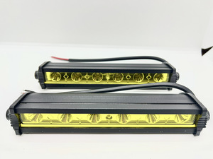 LED ワークライト 作業灯 12v 24v イエロー 防水 3000ｋ 黄色 7インチ フォグ 2個セット ライトバー ルーフ ジムニー ランクル a11-57