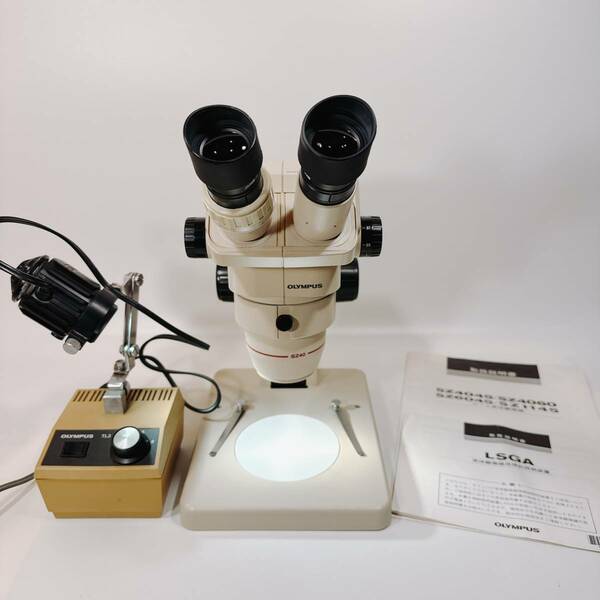 OLYMPUS オリンパス グリノー式 実体顕微鏡 SZ4045 GSWH10X/22 傾斜照明装置 LSGA SZ-ST 内斜系