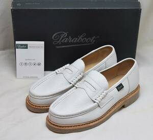 SALE!! パラブーツ paraboot 　ランス　REIMS　GR BLANC　198721-5　23.5-24cm相当　 未使用品　 フランス製