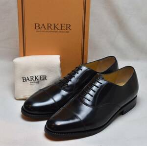 SALE!! BARKER UK8　664337　バーカー グッドイヤー式 　オックスフォード 黒ハイシャインレザー　26.5cm相当 未使用品 イギリス製