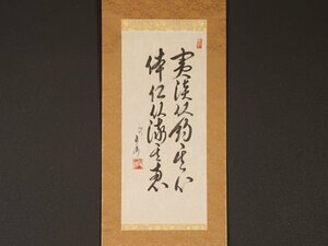 【模写】【伝来】sh4584〈玉の海正洋〉書「実淡以釣其心 体仁以流其恵」相撲 第51代横綱 愛知県の人