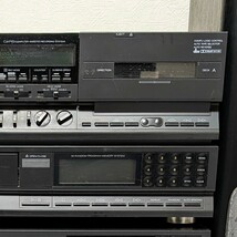 SANSUI サンスイコンポ4段 プリメインアンプA-E710/ステレオチューナーT-E910/CDデッキCD-E910/カセットデッキD-E910/S-E710スピーカーペア_画像6