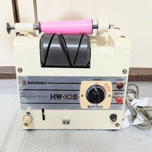 当時物 動作品 HASHIMA HW-10S ハシマ高速チーズワインダー 卓上ワインダー 業務用糸巻き 工業用糸小分け機 付属品付き 希少説明書付_画像3