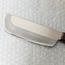 未使用保管品 野口鍛冶店 野菜収穫包丁 ホルダー付鞘付　刃渡り約16cm 全長約27cm_画像4