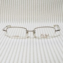 未使用 Pro Style LBR-S プロスタイル ズレないメガネ 眼鏡 メガネフレーム ハーフリム チタンフレーム ゴールド ダミーレンズデモレンズ_画像1