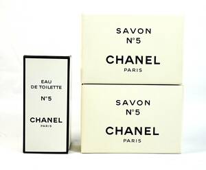 CHANEL シャネル●N°5 EAU DE TOILETTE オードトワレ＆SAVON サボン 2個 セット●