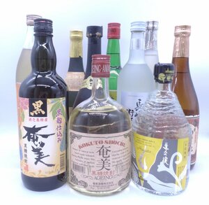 【同梱不可】1円スタート 焼酎 等 10本セット 奄美 宝山 等 古酒 Q010808