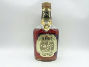 【1円】～ OLD GRAND DAD 114 オールド グランダッド 114 ウイスキー バーボン 旧 未開封 古酒 750ml 57％ ※液面低下 X258162