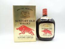 SUNTORY WHISKY OLD サントリー オールド 干支ラベル 亥歳 いのしし ウイスキー 特級 760ml 43% 箱入 未開栓 古酒 X257846_画像1