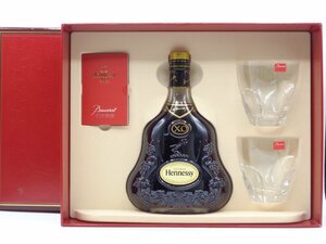 HENNESSY XO ヘネシー コニャック ブランデー 金キャップ 700ml 箱入 バカラグラス 未開栓 古酒 Z39041