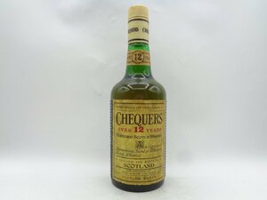 CHEQUERS 12年 チェッカーズ スコッチ ウイスキー 特級 750ml 43% 未開封 古酒 Q10707