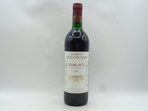 【1円】～ CHATEAU SEGONNES 1997 MARGAUX シャトー セゴンヌ マルゴー 赤ワイン 750ml 未開封 古酒 C110244