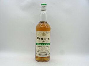 USHER'S GREEN STRIPE アッシャーズ グリーン ストライプ スコッチ ウイスキー 未開封 750ml 43% 古酒 X260525