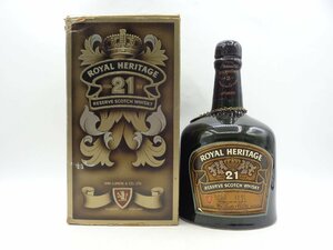 ROYAL HERITAGE 21年 ロイヤル ヘリテージ 21年 スコッチウイスキー750ml 陶器ボトル 箱入 未開封 古酒 C110222