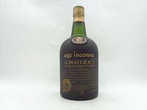 CROIZET AGE INCONNU クロアーゼ アージュ アンコニュ コニャック ブランデー 未開封 古酒 700ml P29856