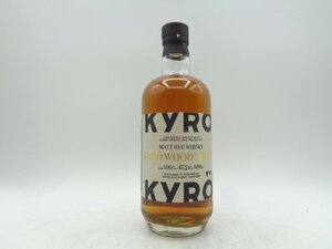 KYRO WOOD SMOKE キュロ ウッド スモーク モルト ライ ウイスキー フィンランド 500ml 47,2% 未開封 古酒 X248806