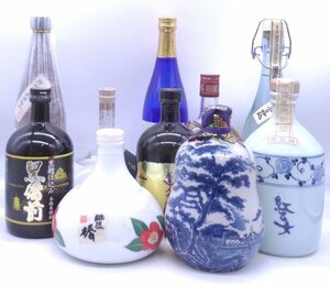 【同梱不可】1円スタート 焼酎 等 10本セット 川越 黒備前 等 古酒 C110134